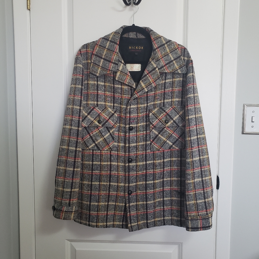 VINTAGE HICKOK Wool Plaid Blazer Jacket Shacket